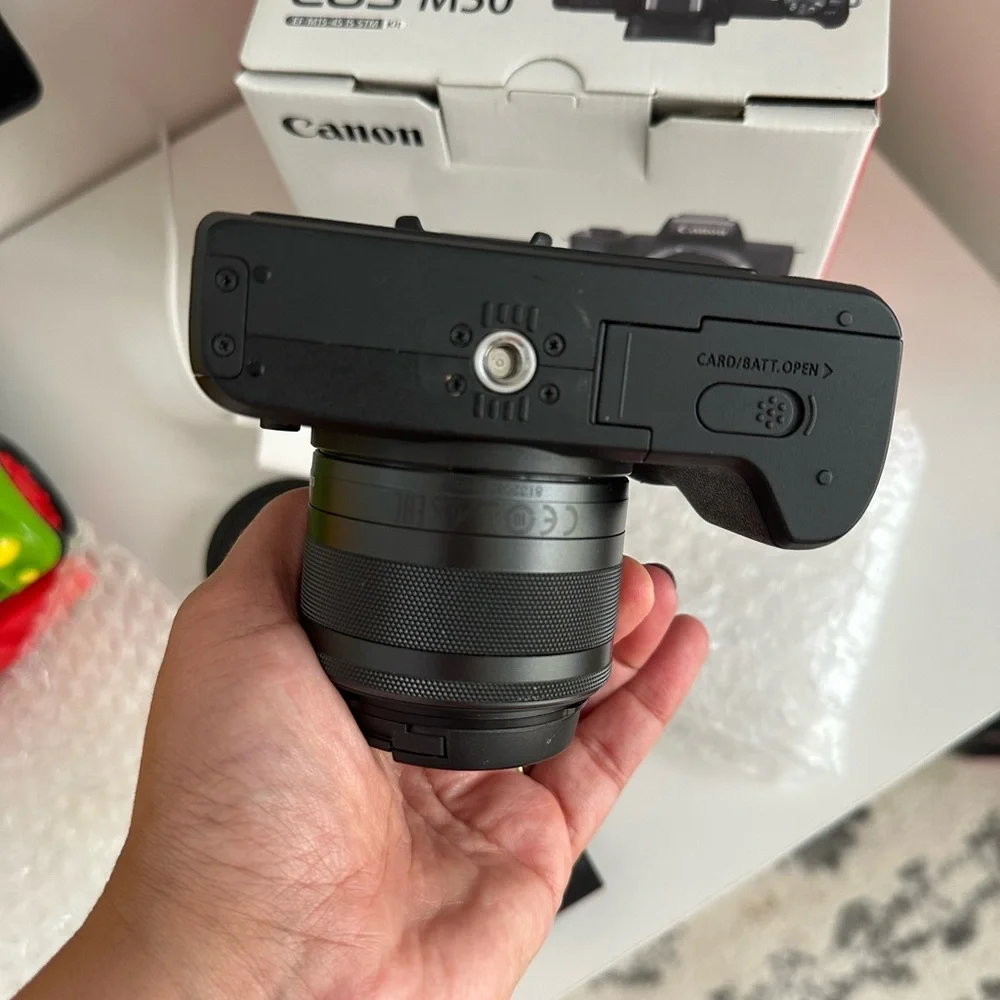 Canon EOS M50 Mirrorless Camera Bundle | Like New | Lens + Mount Adapter